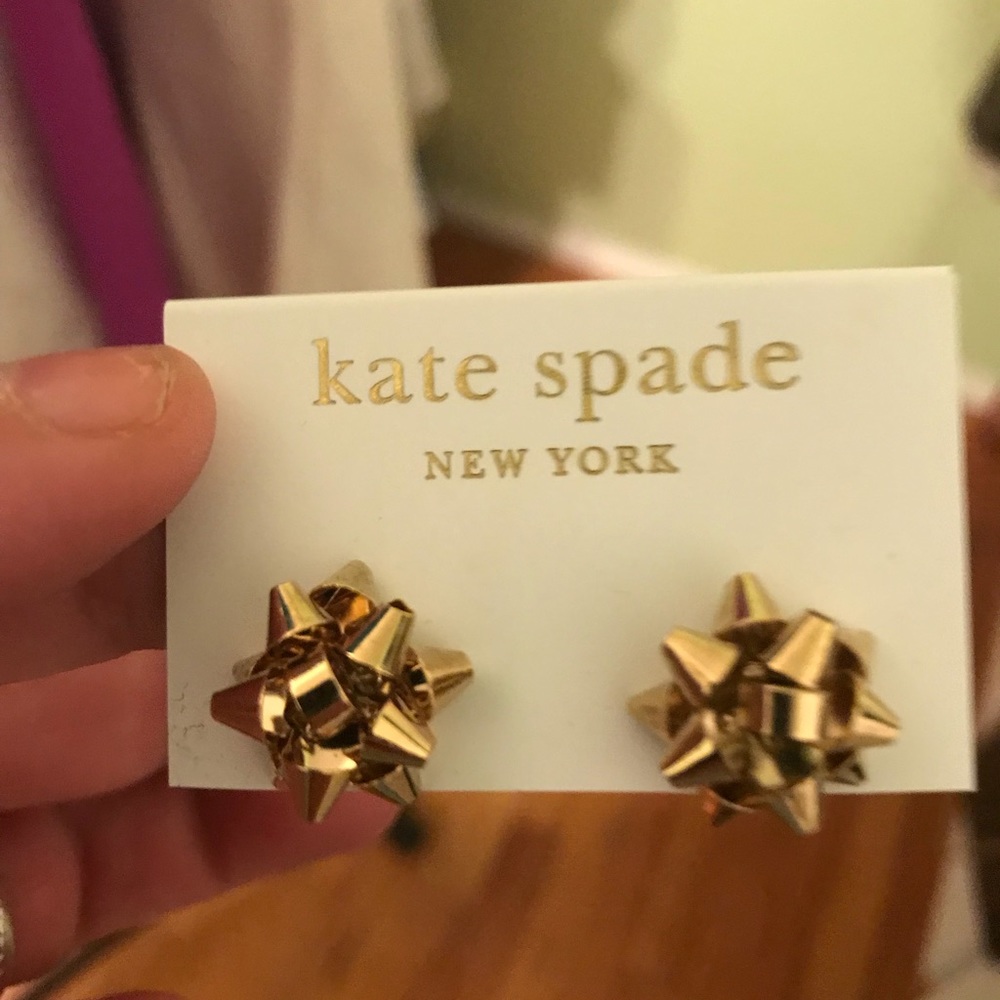 Kate spade gift bow earrings
